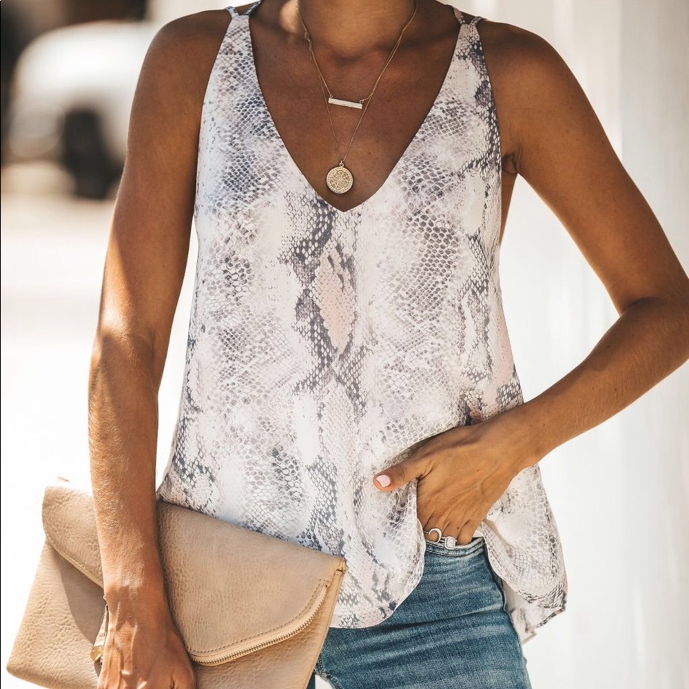 Vici snake eyes adjustable cami tank